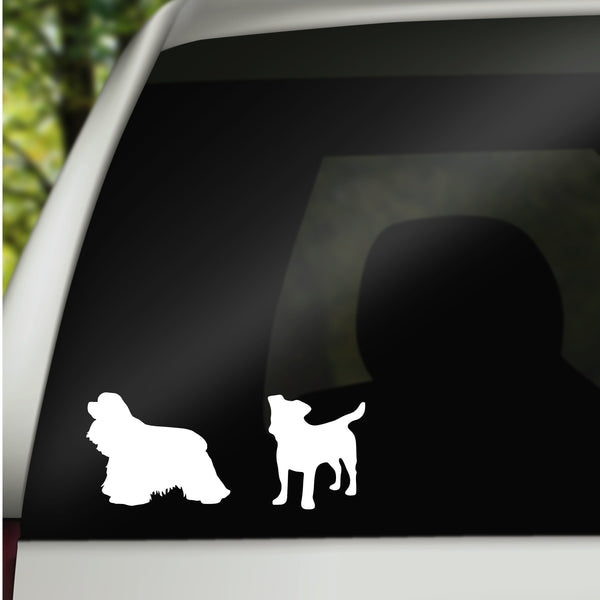 Dog Decals, Pet Stickers, Dog Stickers, Car Window Pets, Computer Stickers, Drinkware Decals, Stickers, Dog Silhouette, Silhouette Stickers