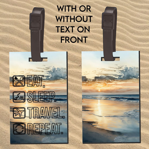 Luggage Tag, Beach Bag Tag, Baggage ID Tags, Custom Bag Tag, Suitcase Tag