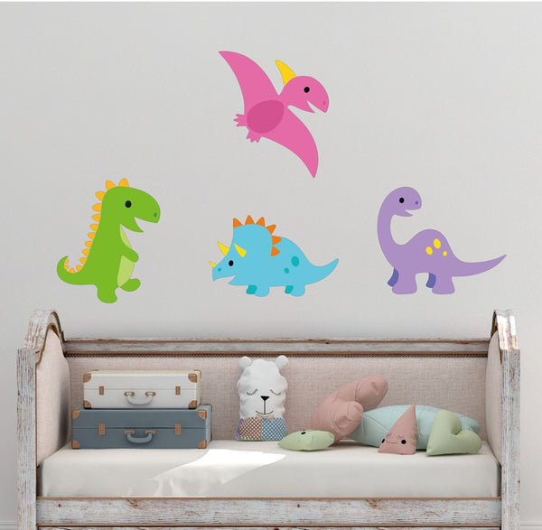 Baby Dinosaur Decals, Dinosaur Wall Decor, Dinosaur Stickers, Kids Room Decor, Nursery Wall Decals
