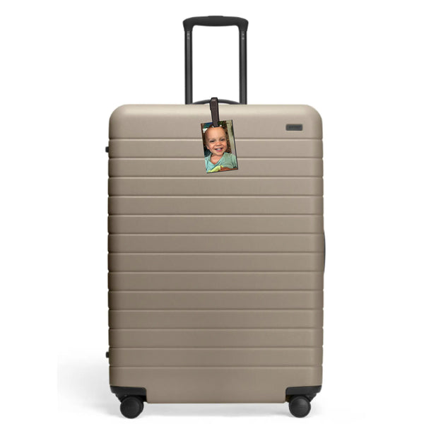 Luggage Tag, Personalized Tag, Photo ID Tag, Suitcase ID Tag, Custom Bag Tag