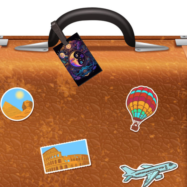 Luggage Tag, Celestial Bag Tags, Custom Bag Tag, Baggage Tag, Bag Accessories