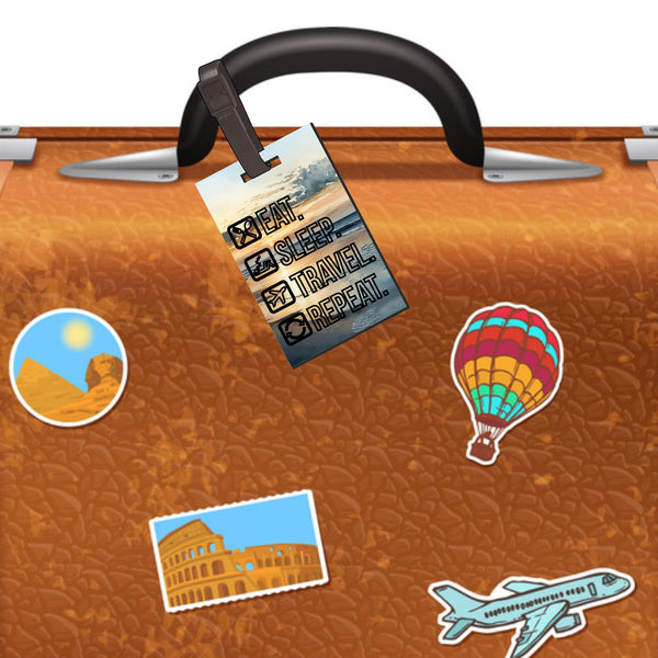Luggage Tag, Beach Bag Tag, Baggage ID Tags, Custom Bag Tag, Suitcase Tag