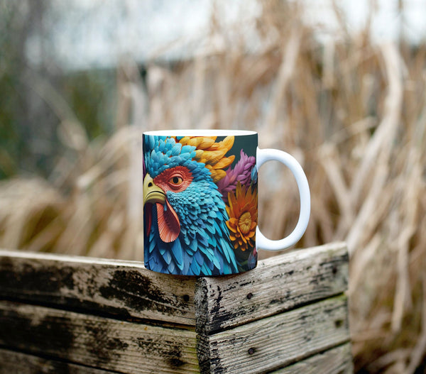 3D Full Wrap Mugs, Chicken Mug, Coffee Mug, Farmers Mug, Chicken Lovers Gift