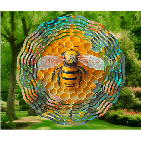Bee Wind Spinner, Wind Spinners, Yard Art, Garden Decorations, Lawn Ornament