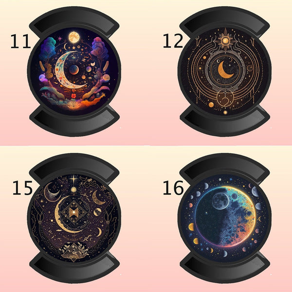 Magnetic Phone Grip, Celestial Phone Stand, Ring Phone Holder, Moon and Sun, Phone Accessories