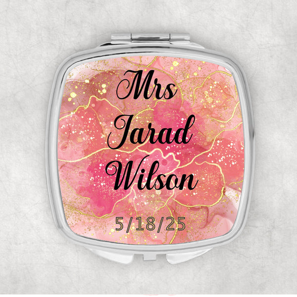 Wedding Party Gifts, Bridesmaids, Maid Of Honor Gift, Custom Mirrors, Cosmetic Mirror