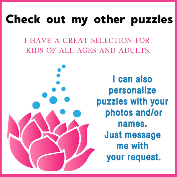 Personalized Puzzle, Custom Photo Puzzle, Jigsaw Puzzle, Challenge Games, Mind Game