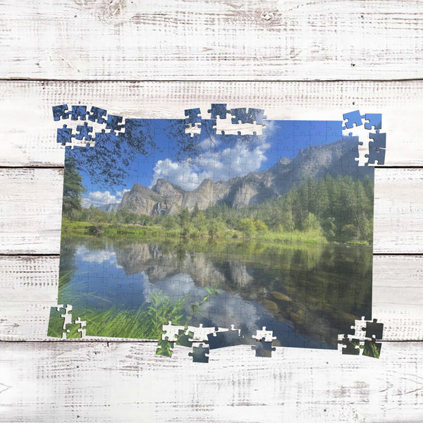 Yosemite Park Puzzle, Mountain Puzzles, Lake Puzzle, Scenery, Jigsaw
