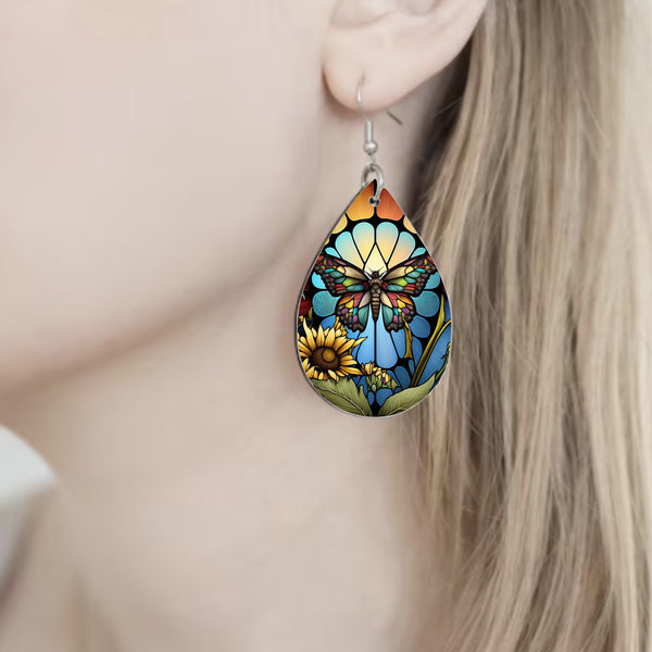 Teardrop Earrings, Custom Earrings, Dangle, Mystical, Jewelry