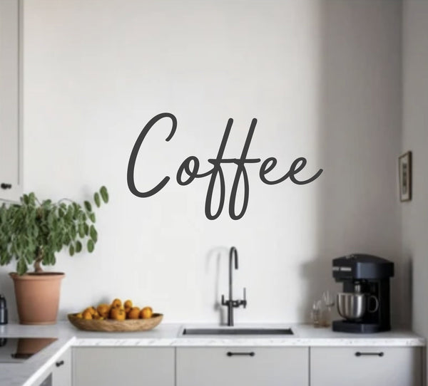 Coffee Decal, Coffee Wall Decal, Coffee Decor, Wall Sticker, Vinyl Wall Decals