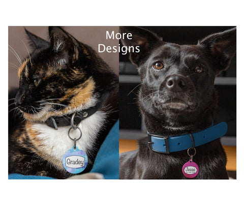 Pet Tag Dog Or Cat, Custom Metal Pet Tag, Personalized Pet ID, Pet Name Tag, New Pet Dog Gift