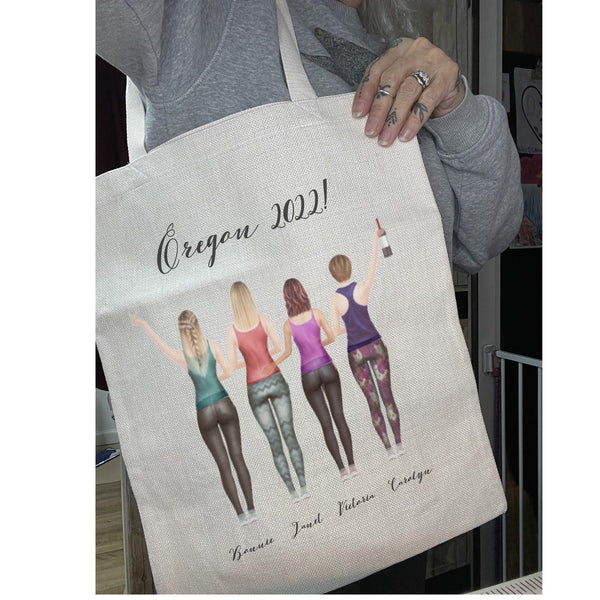 Girls Trip Tote Bag, Best Friends Bag, Girlfriends Gift, Travel Tote Bag, Memorabilia Tote Bag