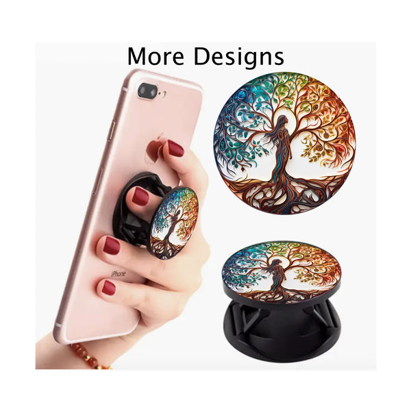 Expandable Grip, Ring Phone Grip, Mother Earth Stand, Phone Stand, Tree Lovers Gift