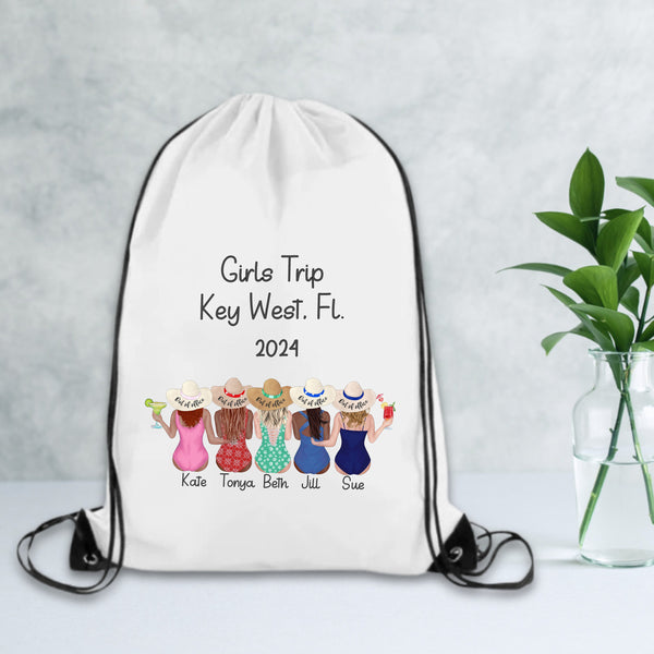 Girls Trip Backpacks, Best friends Bag, Customized Backpack, Personalized Bags, Beach Bags, Weekend Trip Bags, Girls Trip Gifts, Get-A-Way